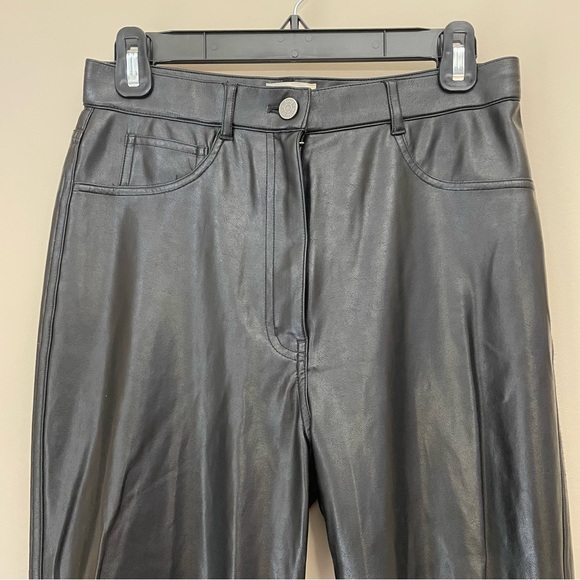 WILFRED FREE High Rise Skinny Vegan Leather Pants/Leggings Women's 8 - Picture 4 of 7